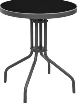 POCOline Gartentisch grau Stahl H/D: ca. 70x60 cm
