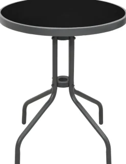 POCOline Gartentisch grau Stahl H/D: ca. 70x60 cm