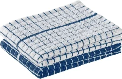 POCOline Geschirrtuch blau Baumwolle B/L: ca. 40x60 cm