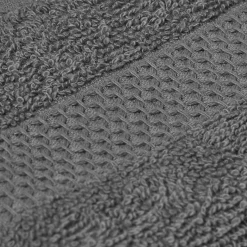 POCOline Gästetuch Lia anthrazit Baumwolle B/L: ca. 30x50 cm