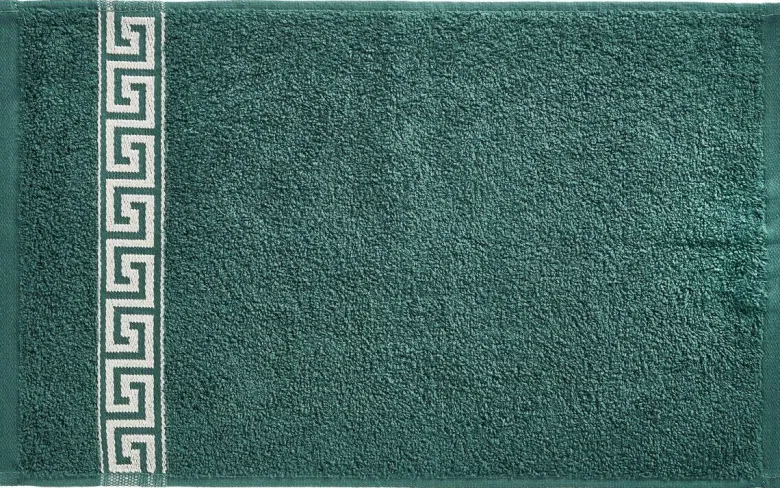 POCOline Gästetuch Mäander grün Baumwolle B/L: ca. 30x50 cm