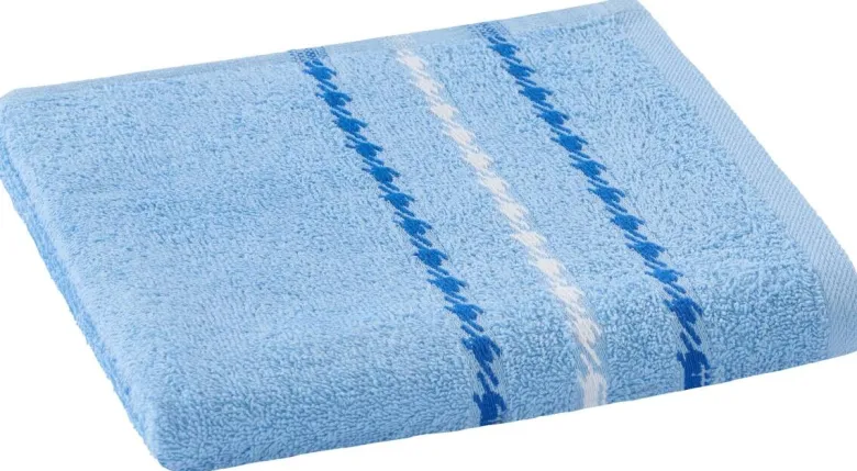 POCOline Handtuch ANNA hellblau Baumwolle B/L: ca. 50x100 cm