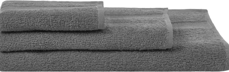 POCOline Handtuch Lia anthrazit Baumwolle B/L: ca. 50x90 cm