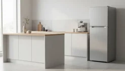 POCOline Kühl-/Gefrierkombination KGK129-130EIX Inox B/H/T: ca. 44x128,5x49 cm