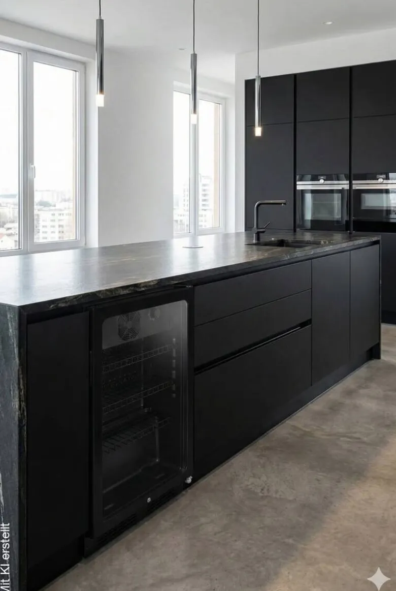 POCOline Kühlschrank GTK84-118CS schwarz B/H/T: ca. 54x84x54,5 cm