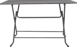 POCOline Klapptisch Pia grau Metall B/H/L: ca. 80x74x130 cm