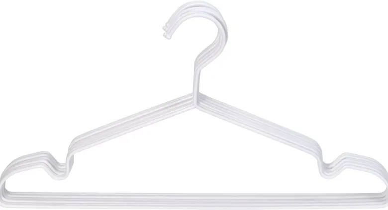 POCOline Kleiderbügel weiß Metall