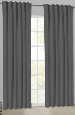 POCOline Kombivorhang Wabe anthrazit B/L: ca. 135x245 cm