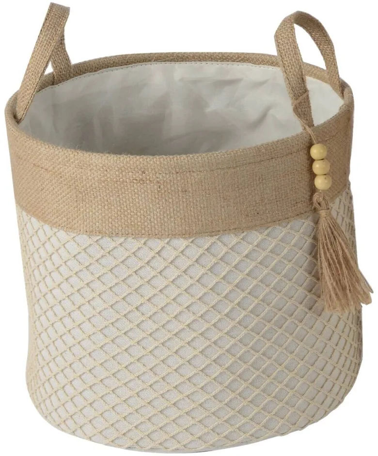 POCOline Korb beige Textil H/D: ca. 25x28 cm