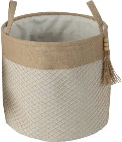 POCOline Korb beige Textil H/D: ca. 30x31 cm