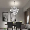 POCOline Kronleuchter Agatha transparent Acryl Metall B/H/L: ca. 51x149x51 cm E14 5 Brennstellen