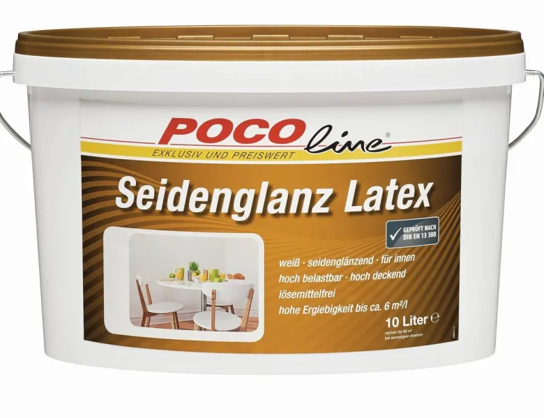 POCOline Latexfarbe weiß ca. 10 l