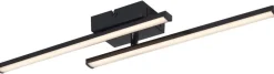 POCOline LED-Deckenleuchte Cleo II schwarz Kunststoff B/H/L: ca. 7x5,6x50 cm