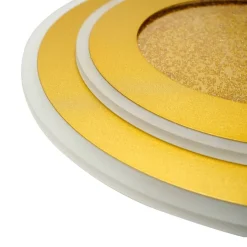 POCOline LED-Deckenleuchte Fenja gold Metall Kunststoff H/D: ca. 5x40 cm