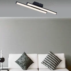 POCOline LED-Deckenleuchte Zehra schwarz Kunststoff B/H/L: ca. 7x5x44,5 cm