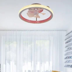 POCOline LED-Deckenventialor Eliana silber H/D: ca. 16x50 cm