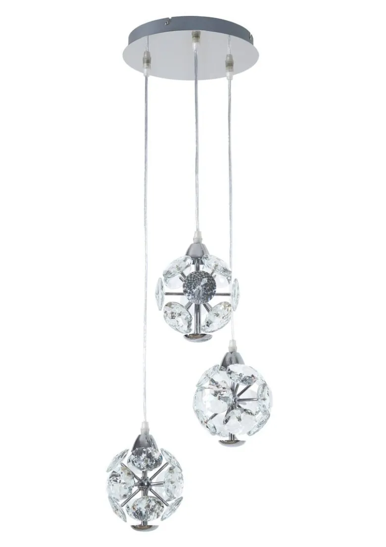 POCOline LED-Pendelleuchte Della Chrom B/H/L: ca. 35x120x35 cm