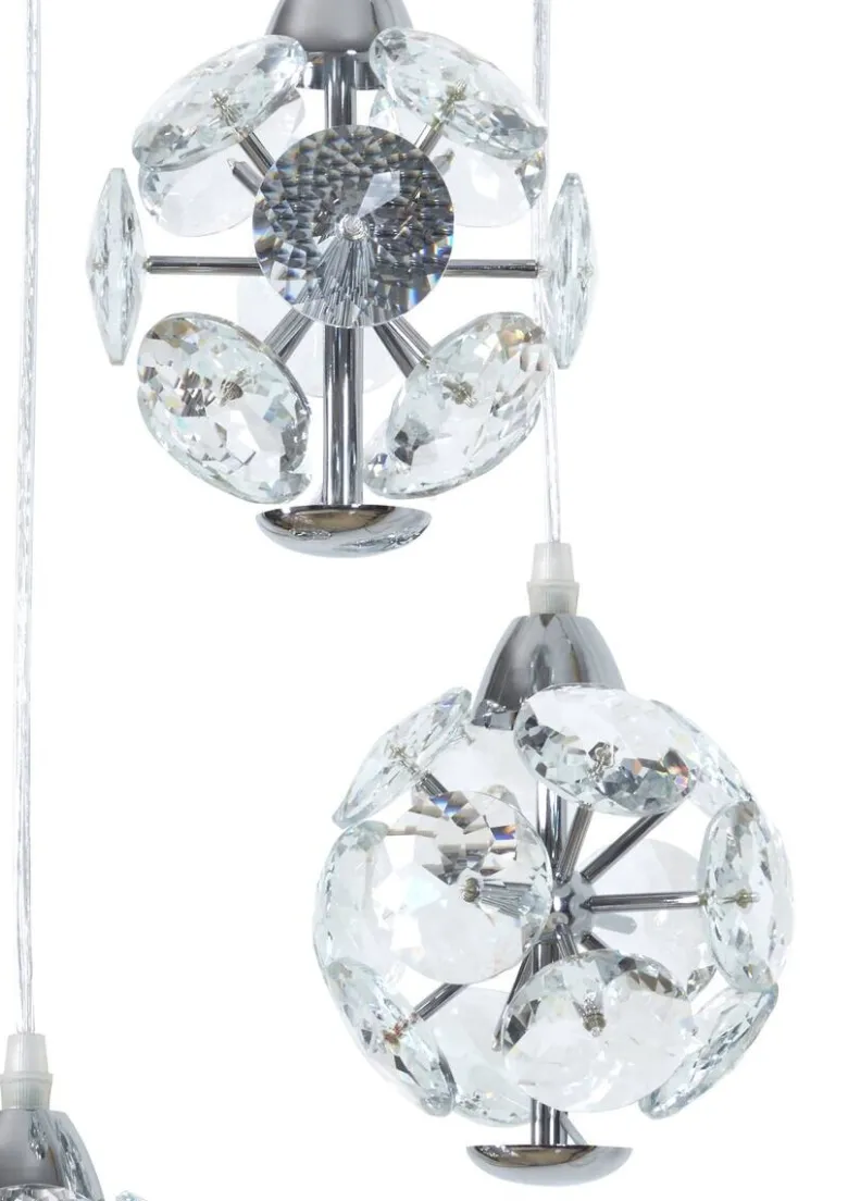 POCOline LED-Pendelleuchte Della Chrom B/H/L: ca. 35x120x35 cm