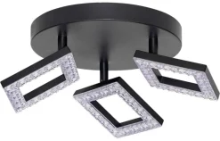 POCOline LED-Spotrondell 3-flg. Kalea mattschwarz Acryl H/D: ca. 8x22 cm 3 Brennstellen
