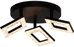 POCOline LED-Spotrondell 3-flg. Kalea mattschwarz Acryl H/D: ca. 8x22 cm 3 Brennstellen