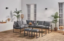 POCOline Loungeset Madrid anthrazit Stahl