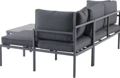 POCOline Loungeset Nizza dunkelgrau Stahlrohr