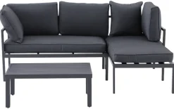 POCOline Loungeset Nizza dunkelgrau Stahlrohr