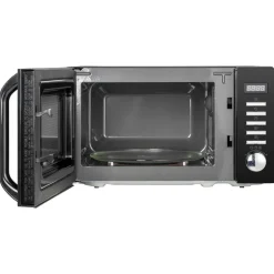 POCOline Mikrowelle AM820C2MT-PM schwarz Metall B/H/T: ca. 44x26x36 cm ca. 20 l