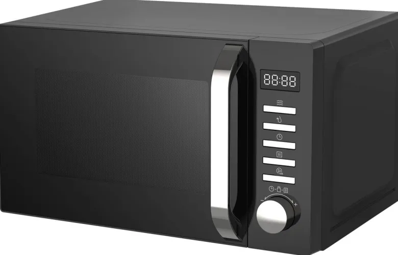 POCOline Mikrowelle AM820C2MT-PM schwarz Metall B/H/T: ca. 44x26x36 cm ca. 20 l