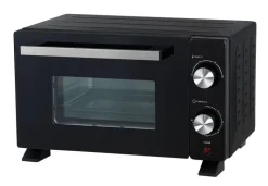 POCOline Mini-Backofen schwarz Metall B/H/L: ca. 29,6x23,1x39,1 cm ca. 9 l