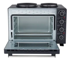 POCOline Mini-Backofen silber Glas B/H/L: ca. 42,6x35,7x51,1 cm ca. 30 l