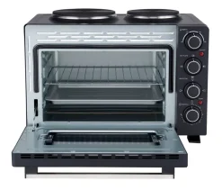 POCOline Mini-Backofen silber Glas B/H/L: ca. 42,6x35,7x51,1 cm ca. 30 l