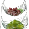 POCOline Obstkorb Chrom Metall B/H/L: ca. 36x42x20,5 cm