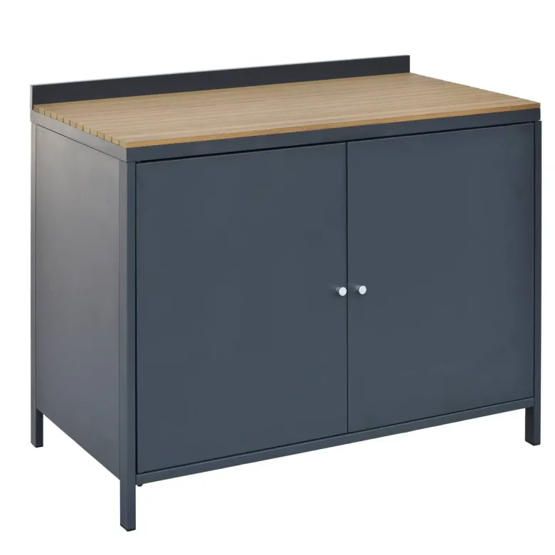 POCOline Outdoor-Küchenmodul anthrazit Aluminium B/H/L: ca. 110x89x61,5 cm