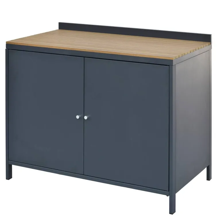 POCOline Outdoor-Küchenmodul anthrazit Aluminium B/H/L: ca. 110x89x61,5 cm