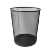 POCOline Papierkorb schwarz Metall H/D: ca. 34,5x29,5 cm