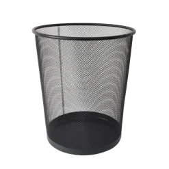 POCOline Papierkorb schwarz Metall H/D: ca. 34,5x29,5 cm