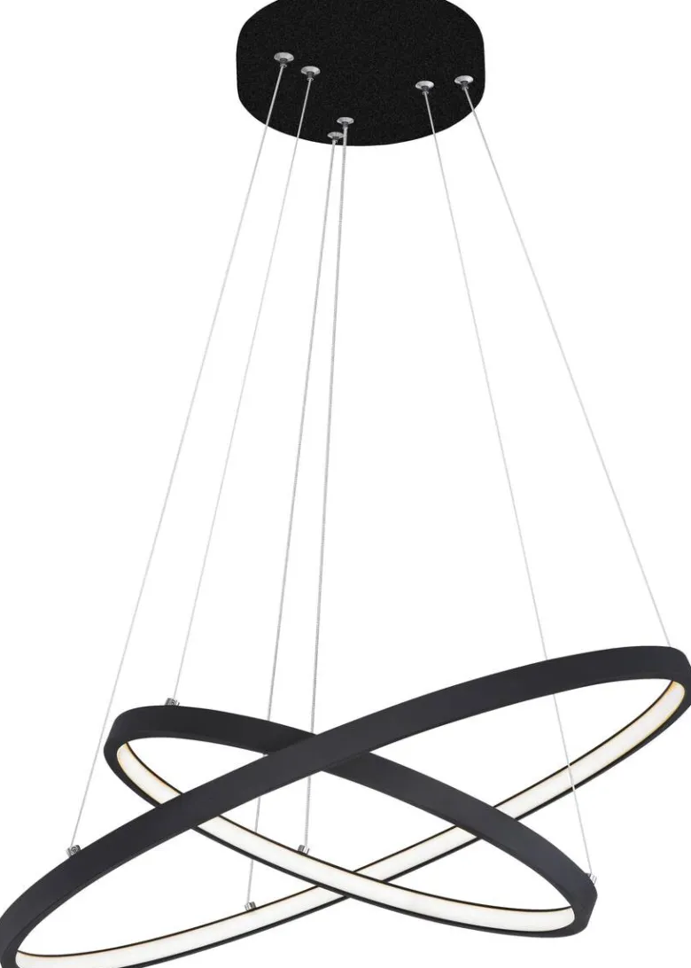 POCOline Pendelleuchte Agneta schwarz Metall Kunststoff D: ca. 50 cm