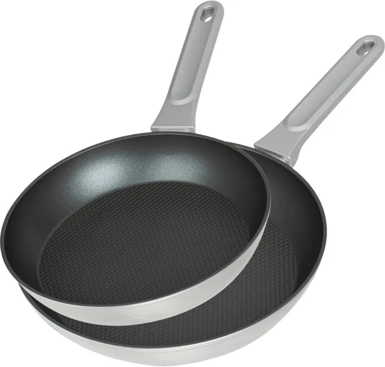 POCOline Pfannenset silber Aluminium 2 tlg.