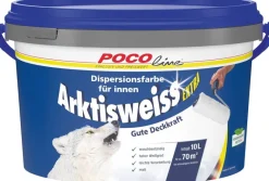 POCOline Raumfarbe Arktisweiß weiß ca. 10 l