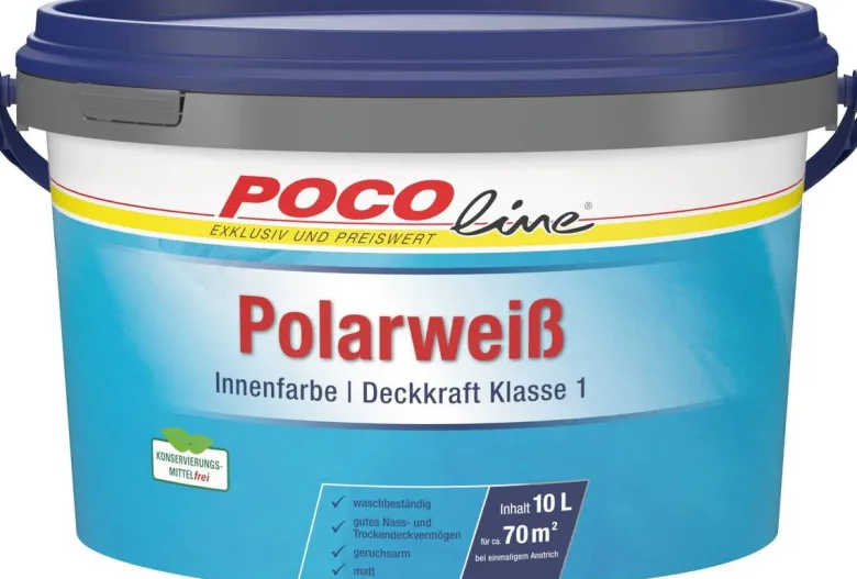 POCOline Raumfarbe weiß ca. 10 l