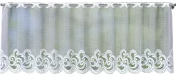 POCOline Scheibengardine Belize weiß B/L: ca. 140x45 cm