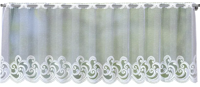 POCOline Scheibengardine Belize weiß B/L: ca. 140x45 cm