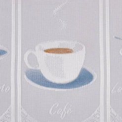 POCOline Scheibengardine Cappuccino braun B/L: ca. 145x45 cm
