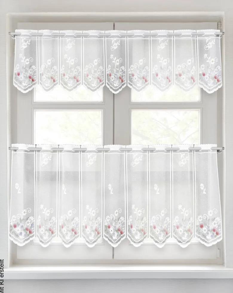 POCOline Scheibengardine Devin bunt B/L: ca. 140x45 cm