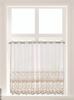 POCOline Scheibengardine Doris weiß B/L: ca. 140x75 cm