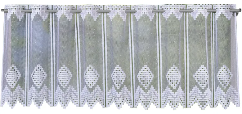 POCOline Scheibengardine Liebitz weiß B/L: ca. 140x45 cm