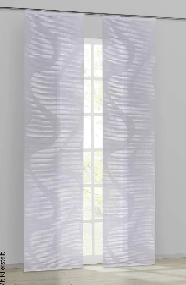 POCOline Schiebevorhang Gigi weiß B/L: ca. 60x245 cm
