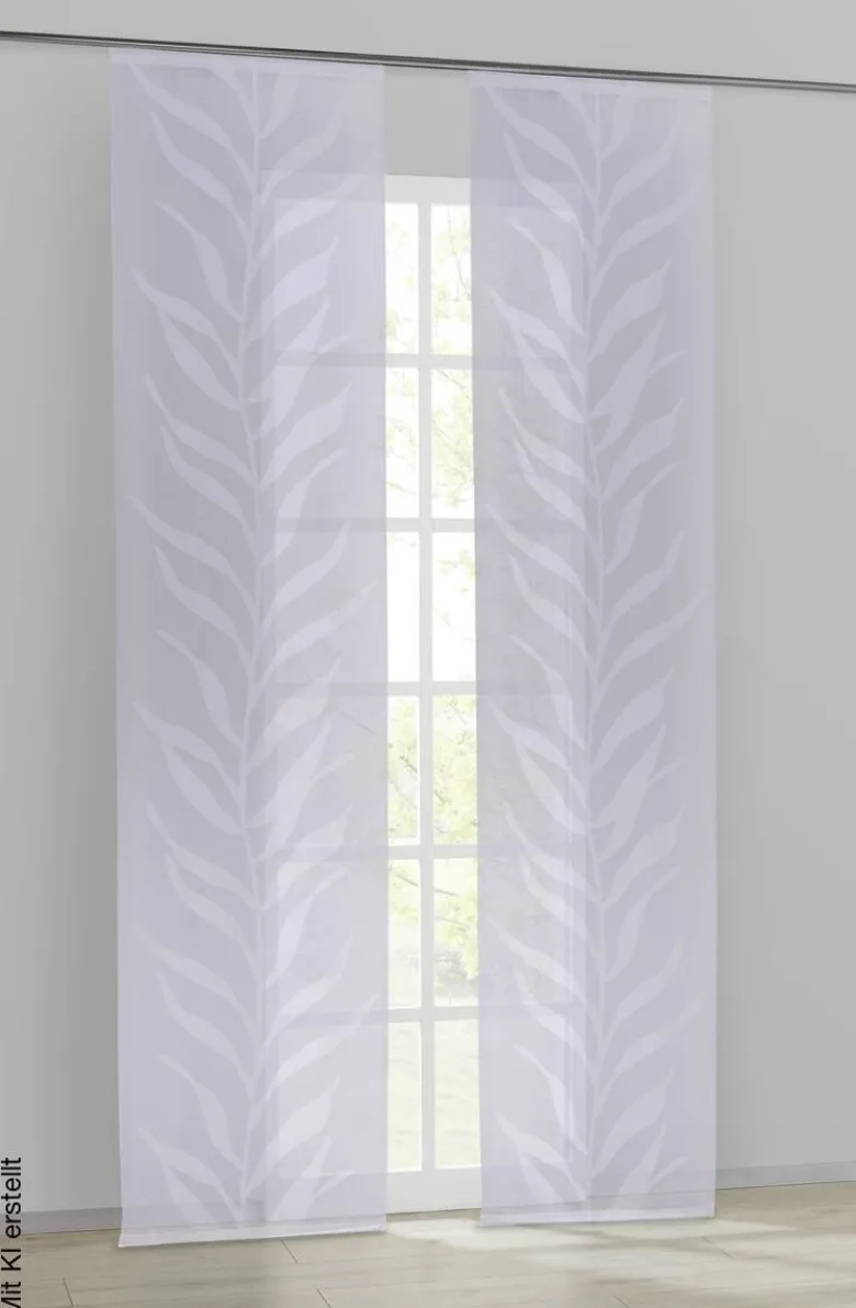 POCOline Schiebevorhang Irina weiß B/L: ca. 60x245 cm