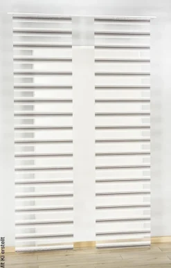 POCOline Schiebevorhang Timba grau B/L: ca. 60x245 cm